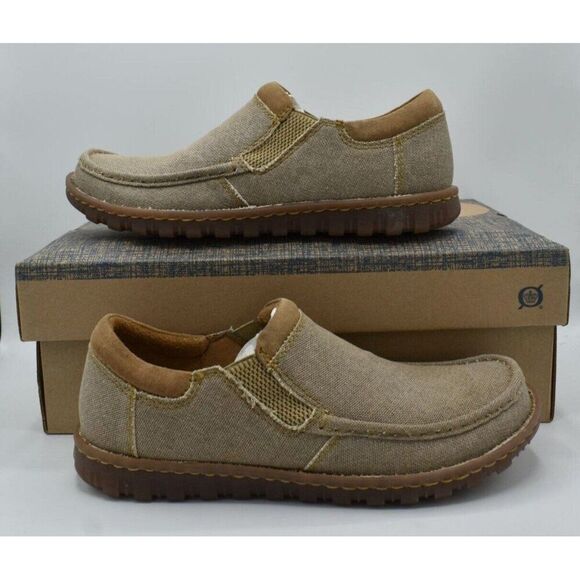 Born Mens Size 9 Gudmund Natural Canvas Slip On Loafers Shoes main image 10